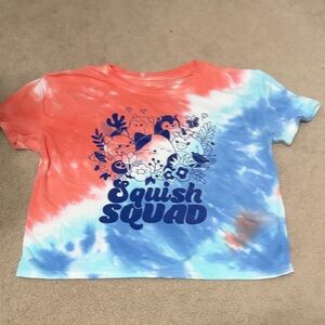 Squishmallows Orange and blue Tie-Dye T-Shirt